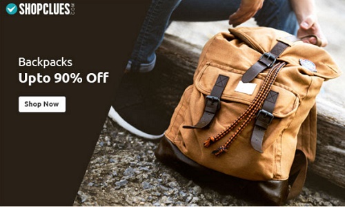 India Desire : Shopclues- Get Upto 90% Off On Branded Backpacks From Rs 149